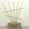 Mid Century Vintage Bamboo plant table / side table, 1960s - Image 5