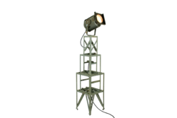 Mid Century theater spotlight by AE Cremer Paris on industrial stand