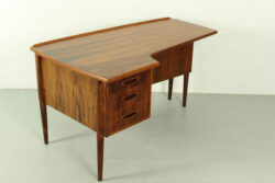 Mid Century Rosewood Boomerang Desk, 1960s 