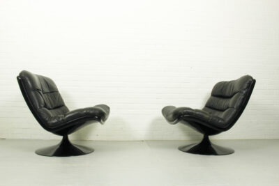 Set of 2 Vintage Dutch design F978 swivel chairs by Geoffrey Harcourt for Artifort, 1960s - Image 7