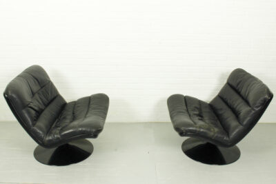Set of 2 Vintage Dutch design F978 swivel chairs by Geoffrey Harcourt for Artifort, 1960s - Image 6