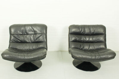 Set of 2 Vintage Dutch design F978 swivel chairs by Geoffrey Harcourt for Artifort, 1960s - Image 4