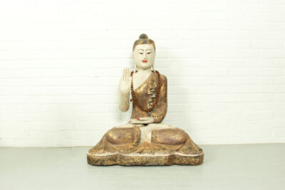 Mid Century Buddha in the Abhaya Mudra posture, Birma, 1950s