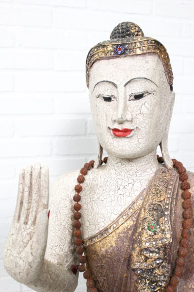 Mid Century Buddha in the Abhaya Mudra posture, Birma, 1950s - Image 7