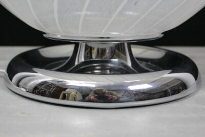 Mid Century Swirl Murano Table XL Ball Lamp with Chrome base - Image 10