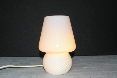 Mid Century Murano Mushroom glass table lamp, Italy, 1970s - Image 2