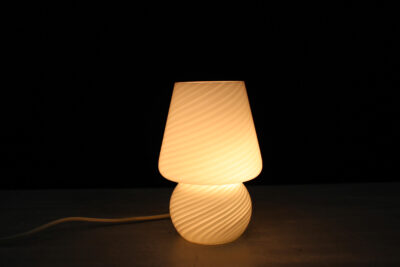 Mid Century Murano Mushroom glass table lamp, Italy, 1970s - Image 3
