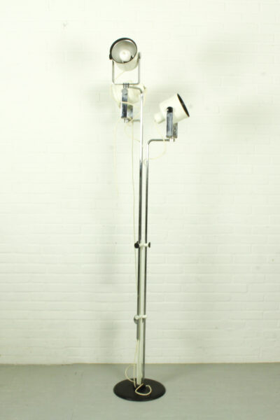 Rare Adjustable Floor Lamp by Pio Luigi Brusasco & Giovanni Torretta for Luci Illuminazione, Italy, 1970. - Image 4