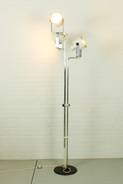 Rare Adjustable Floor Lamp by Pio Luigi Brusasco & Giovanni Torretta for Luci Illuminazione, Italy, 1970. - Image 3