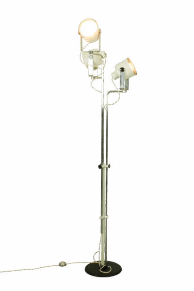 Rare Adjustable Floor Lamp by Pio Luigi Brusasco & Giovanni Torretta for Luci Illuminazione, Italy, 1970.