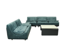 Six-part Lounge Sofa Set Orbis designed by Luigi Colani for COR, 1969.
