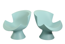 Set of 2 Karim Rashid Kite Lounge Chairs for Label, 2004