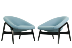 Set of 2 Hartmut Lohmeyer for Artifort Lounge Chairs Model 118 'Columbus', The Netherlands 1957