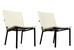 2 Industrial Tube Lounge Chairs
