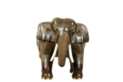 Mid Century Carved Elephant Chair