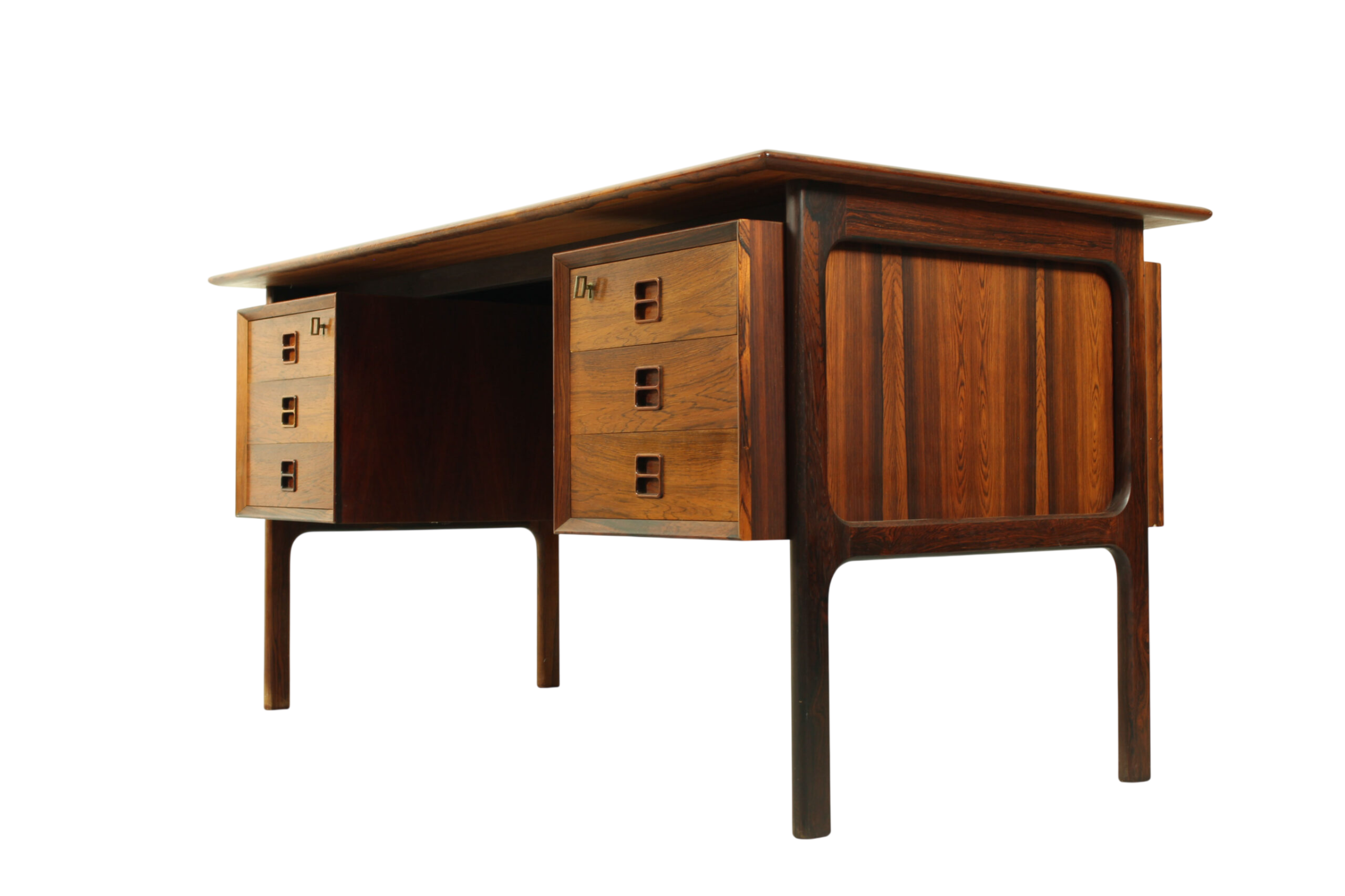 Danish Mid Century Desk in Rosewood by Erik Brouer, 1960s Denmark