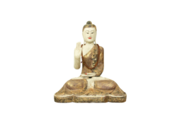 Mid Century Buddha in the Abhaya Mudra posture, Birma, 1950s