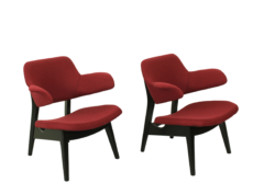 Pair of Lounge Armchairs by Louis van Teeffelen for Wébé – Dutch Mid-Century Modern (1960s)