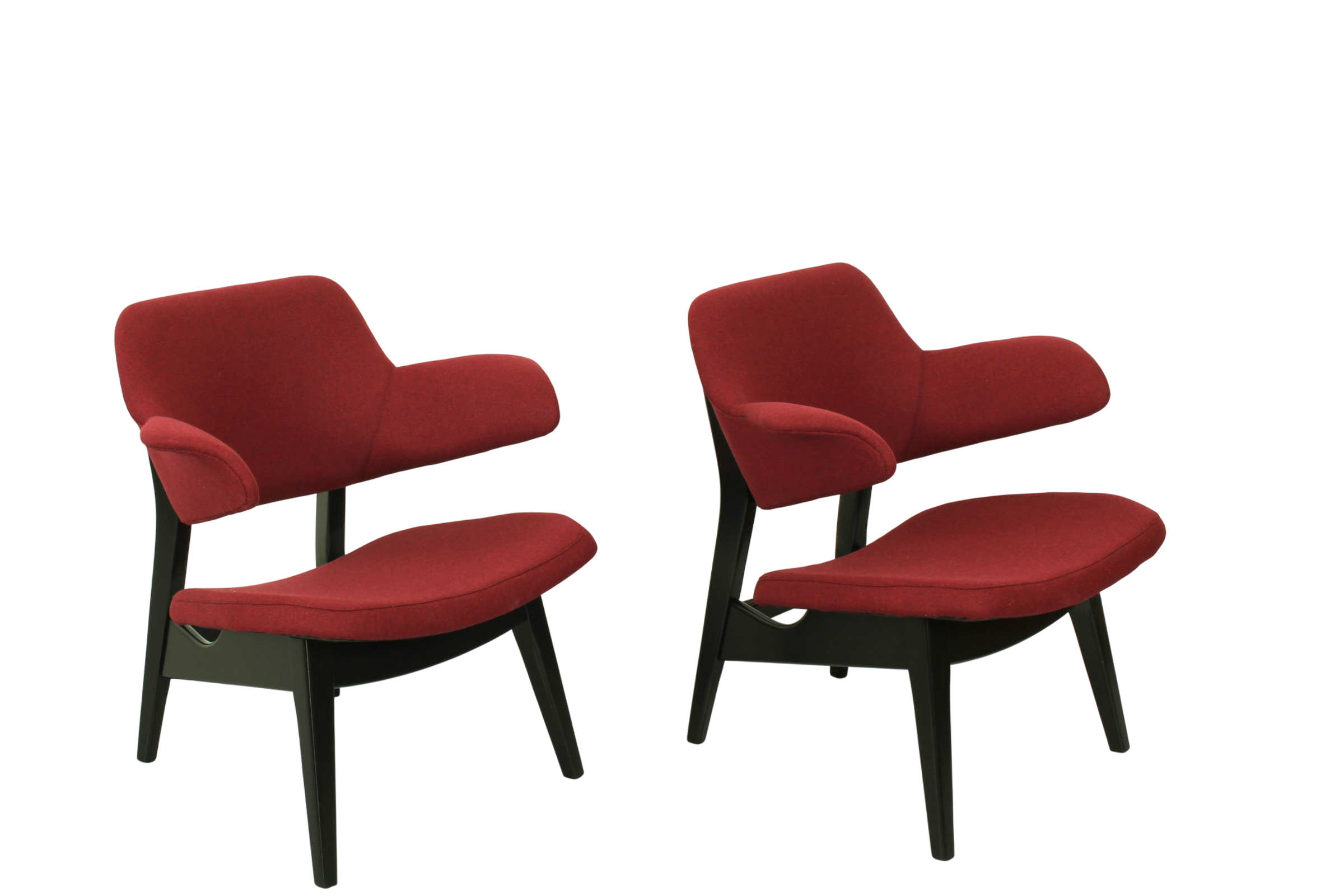 Pair of Lounge Armchairs by Louis van Teeffelen for Wébé – Dutch Mid-Century Modern (1960s)