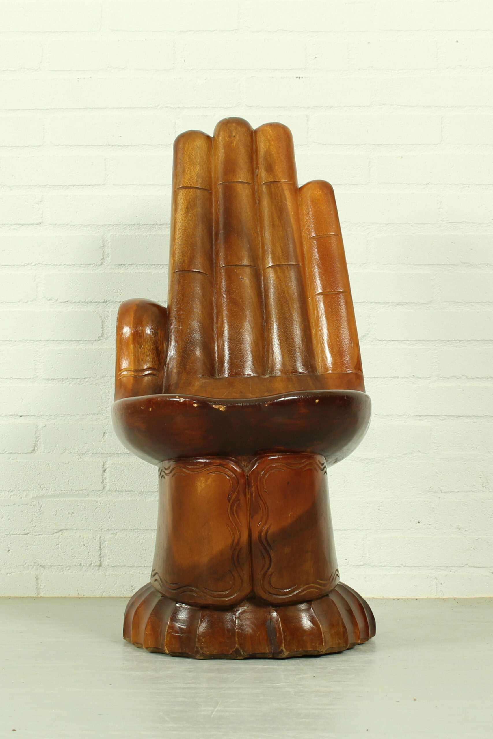 Hand Chair Surrealist Sculptural Seat (1970s Style) - Image 10