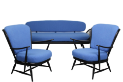 Lucian Ercolani for Ercol Lounge set with Sofa Daybed Model ‘355’ and 2 Windsor Lounge Chairs