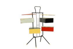Dutch Design Sewing Box By Joost Teders For Metalux, 1950s