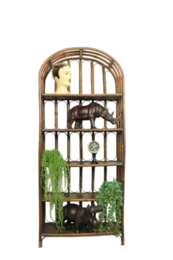 Mid-Century French Bamboo Etagere, 1960s