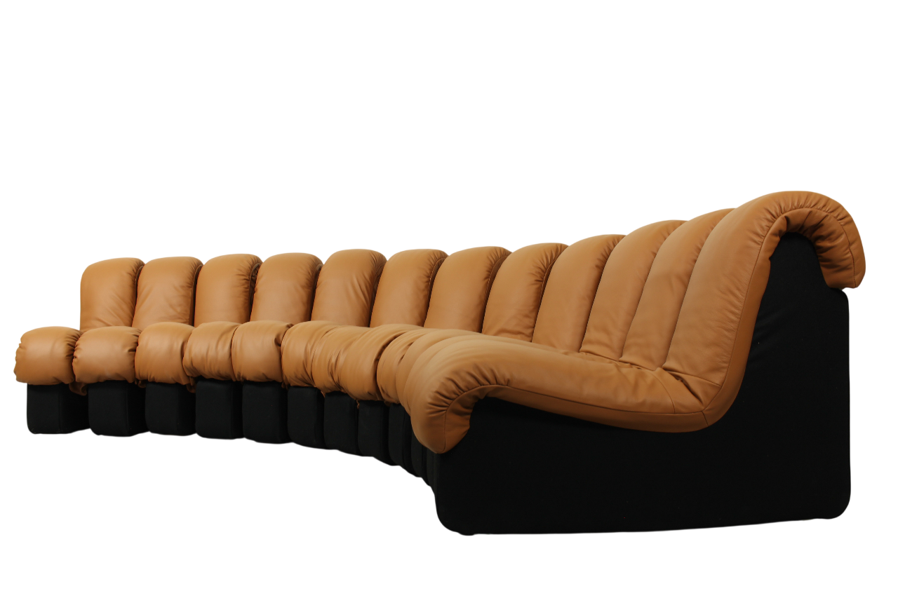DS-600 'Non Stop' Sofa DS-600 by Eleonore Peduzzi Riva for de Sede with 12 elements, Switzerland 1970s