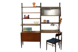 Teak Modular Wall System by Louis van Teeffelen for WéBé, 1950s