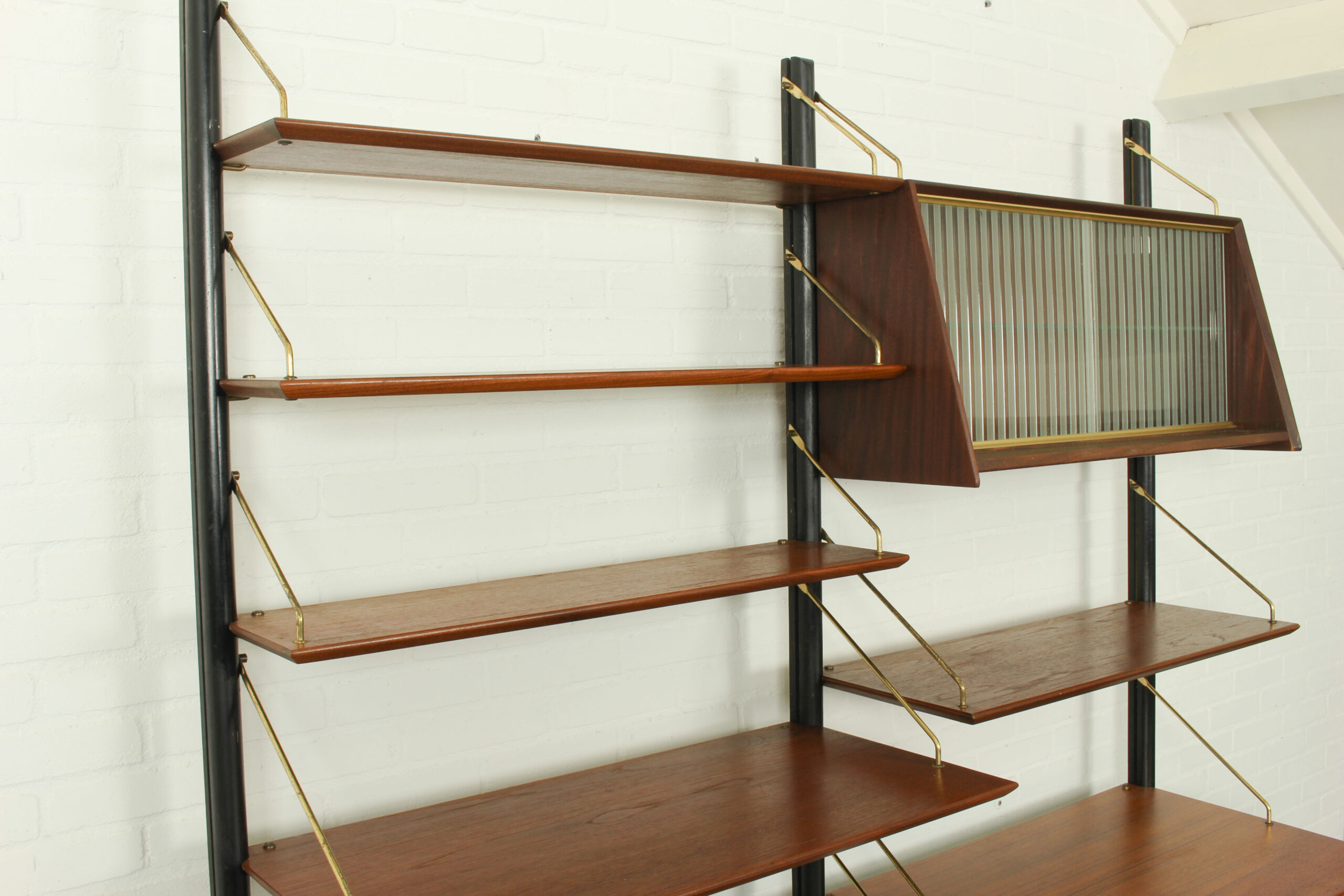 Teak Modular Wall System by Louis van Teeffelen for WéBé, 1950s - Image 10