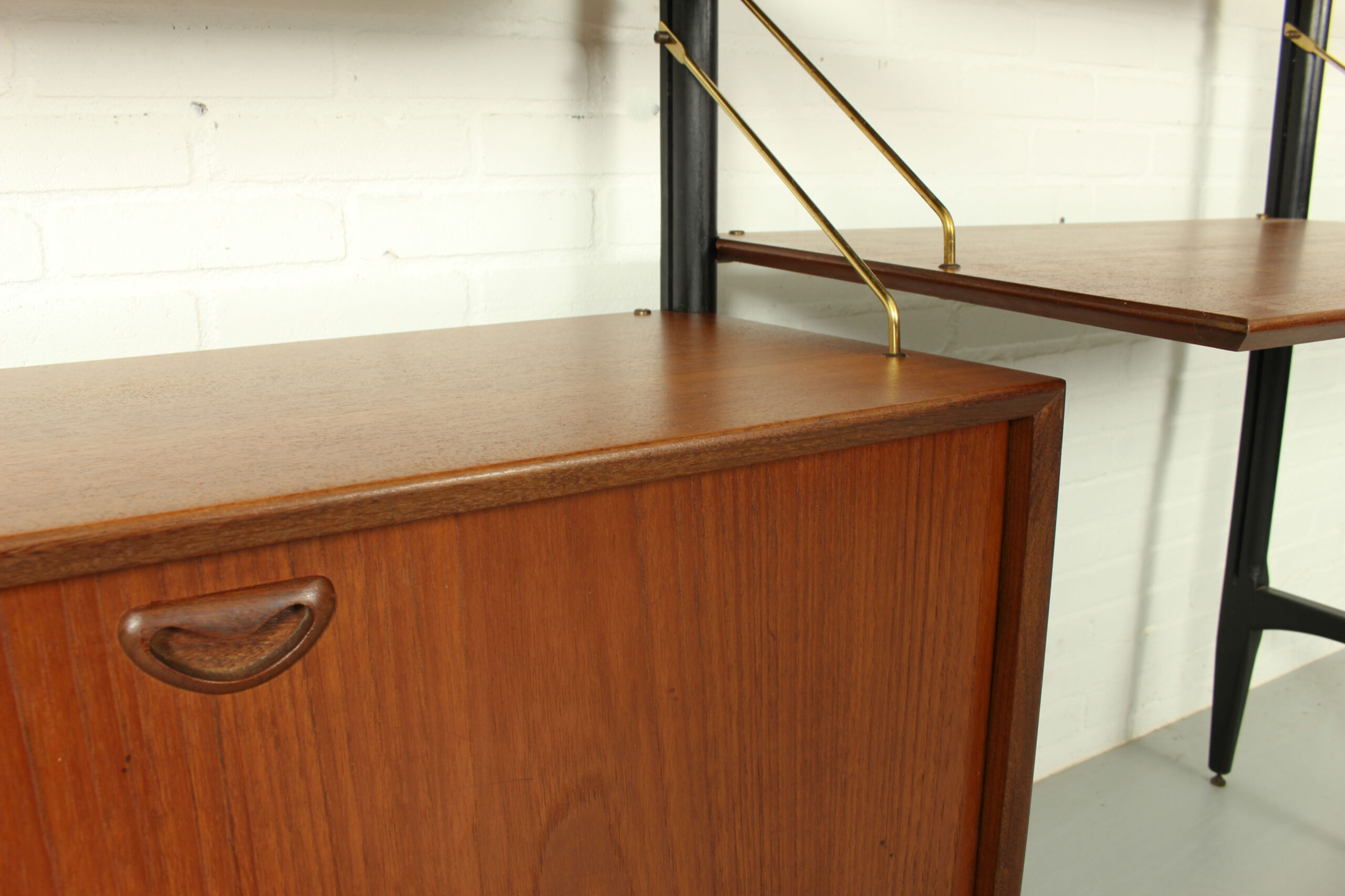 Teak Modular Wall System by Louis van Teeffelen for WéBé, 1950s - Image 12