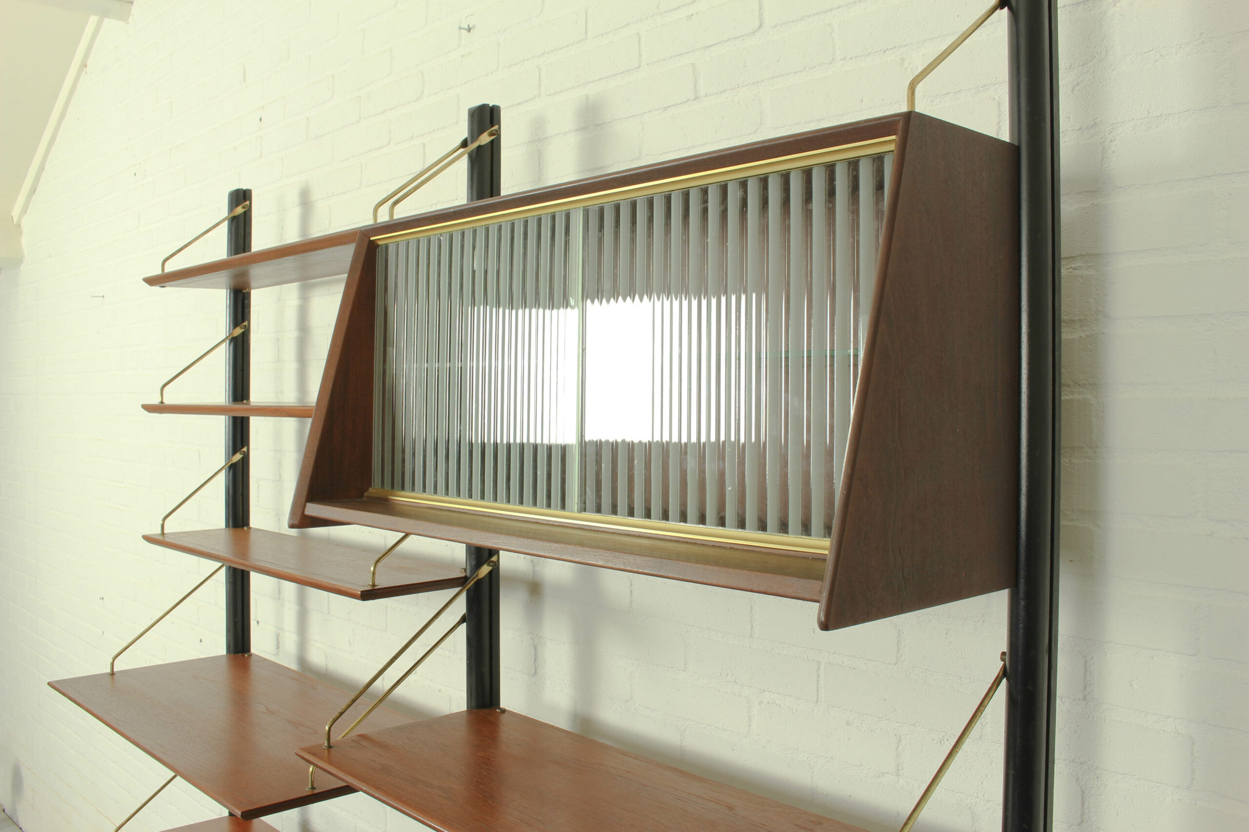 Teak Modular Wall System by Louis van Teeffelen for WéBé, 1950s - Image 8