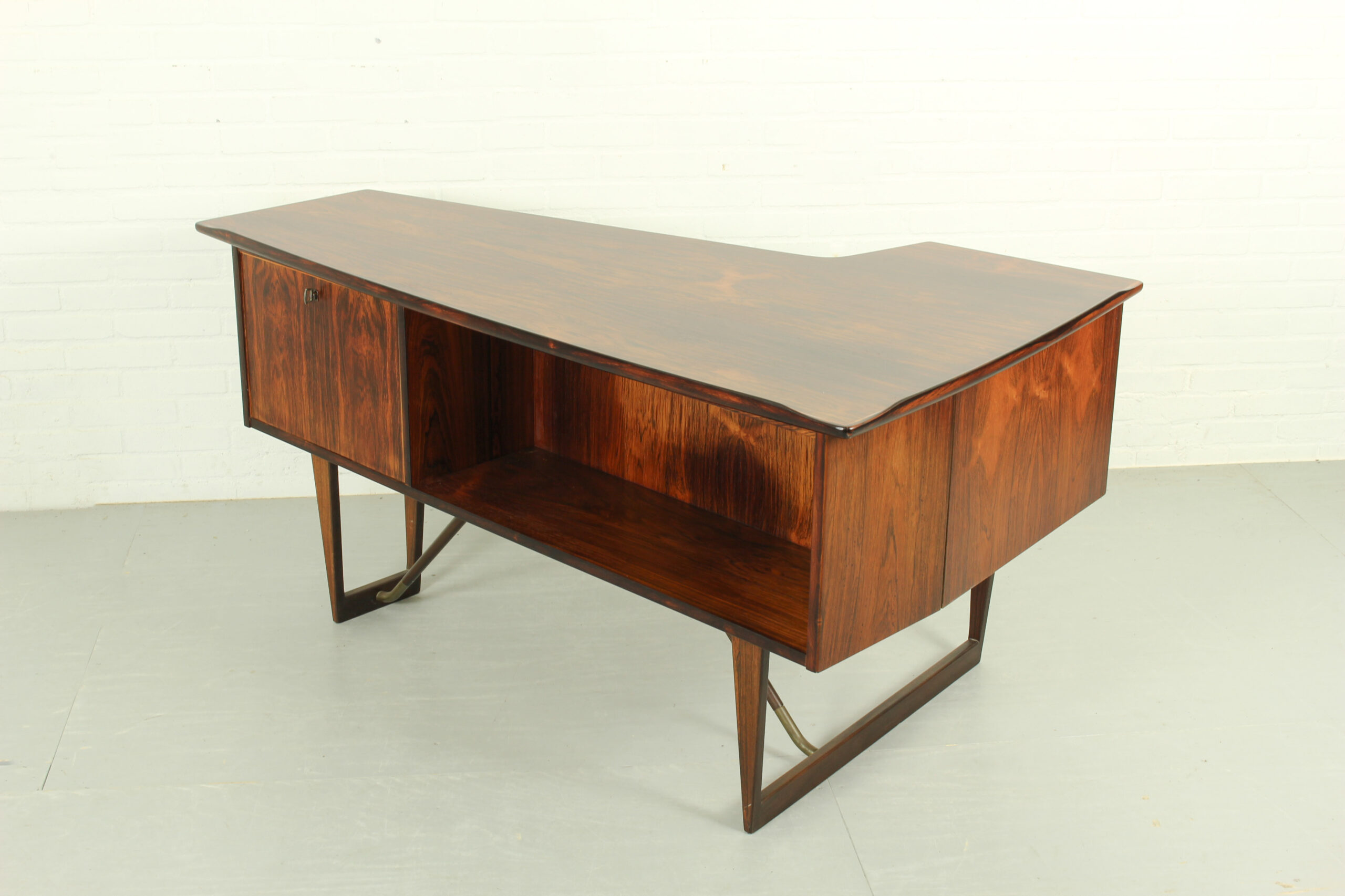 1960s Peter Løvig Nielsen 'Boomerang' Desk Hedensted Møbelfabrik - Image 3