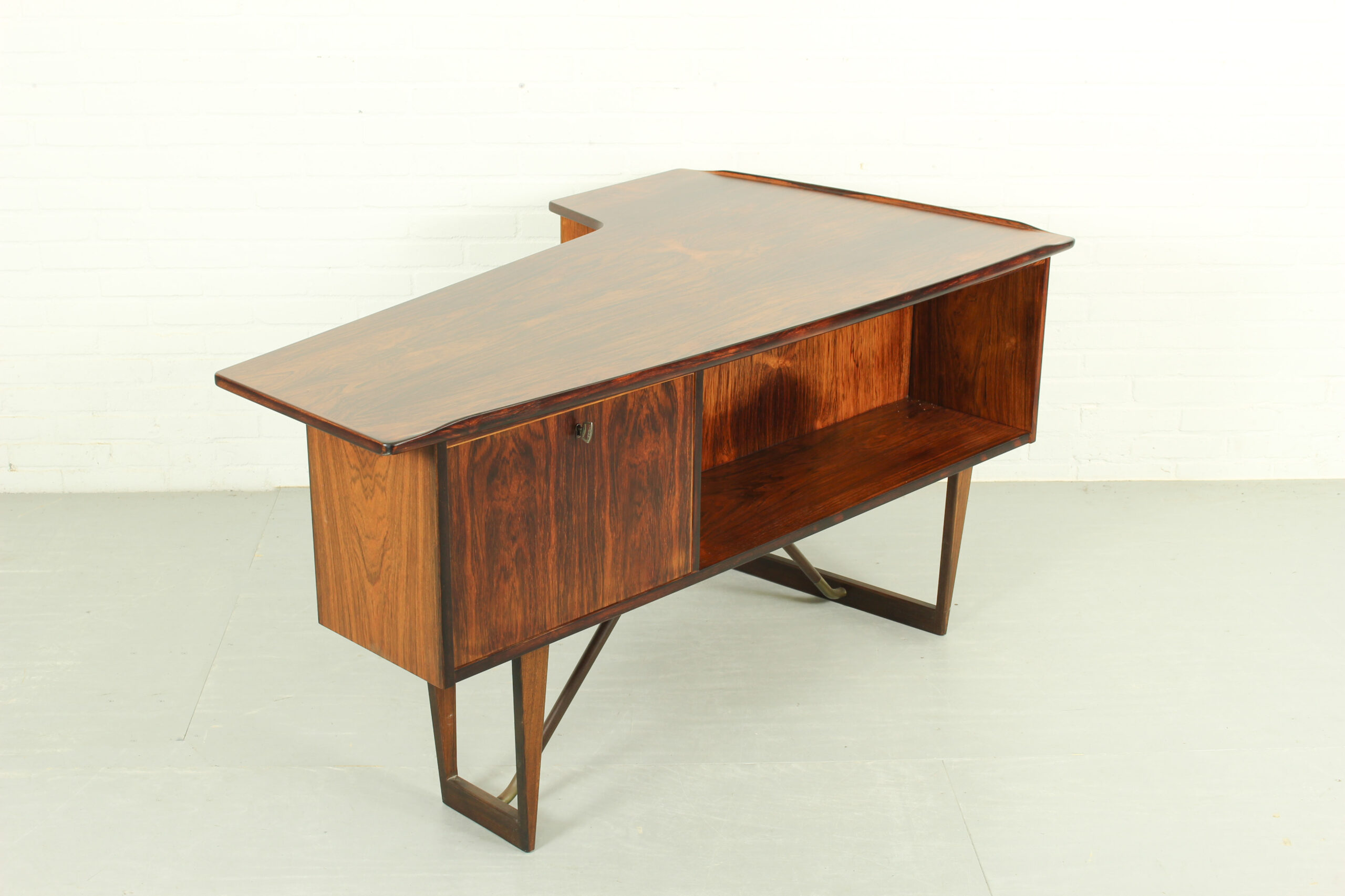 1960s Peter Løvig Nielsen 'Boomerang' Desk Hedensted Møbelfabrik - Image 14