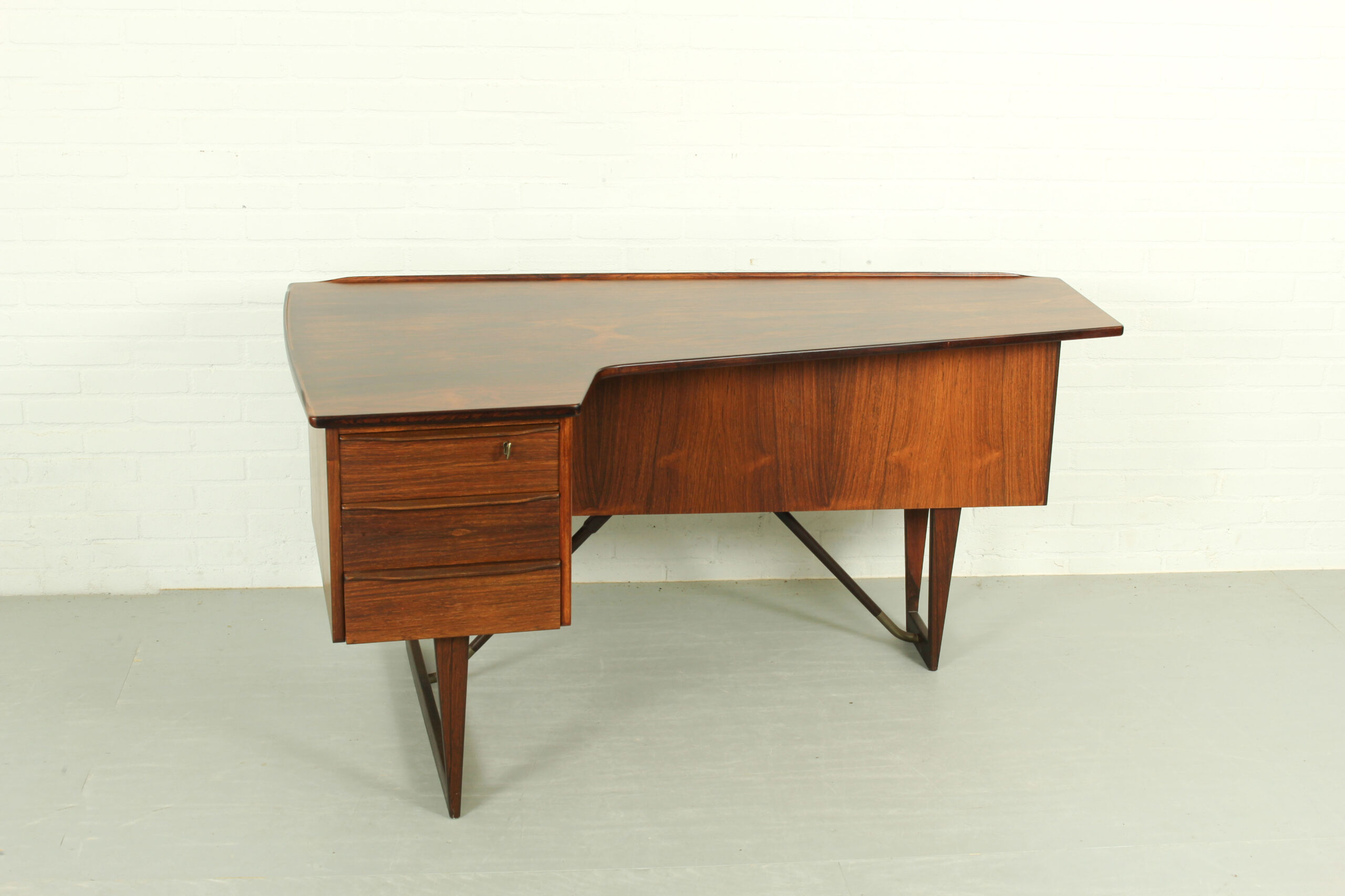 1960s Peter Løvig Nielsen 'Boomerang' Desk Hedensted Møbelfabrik - Image 5