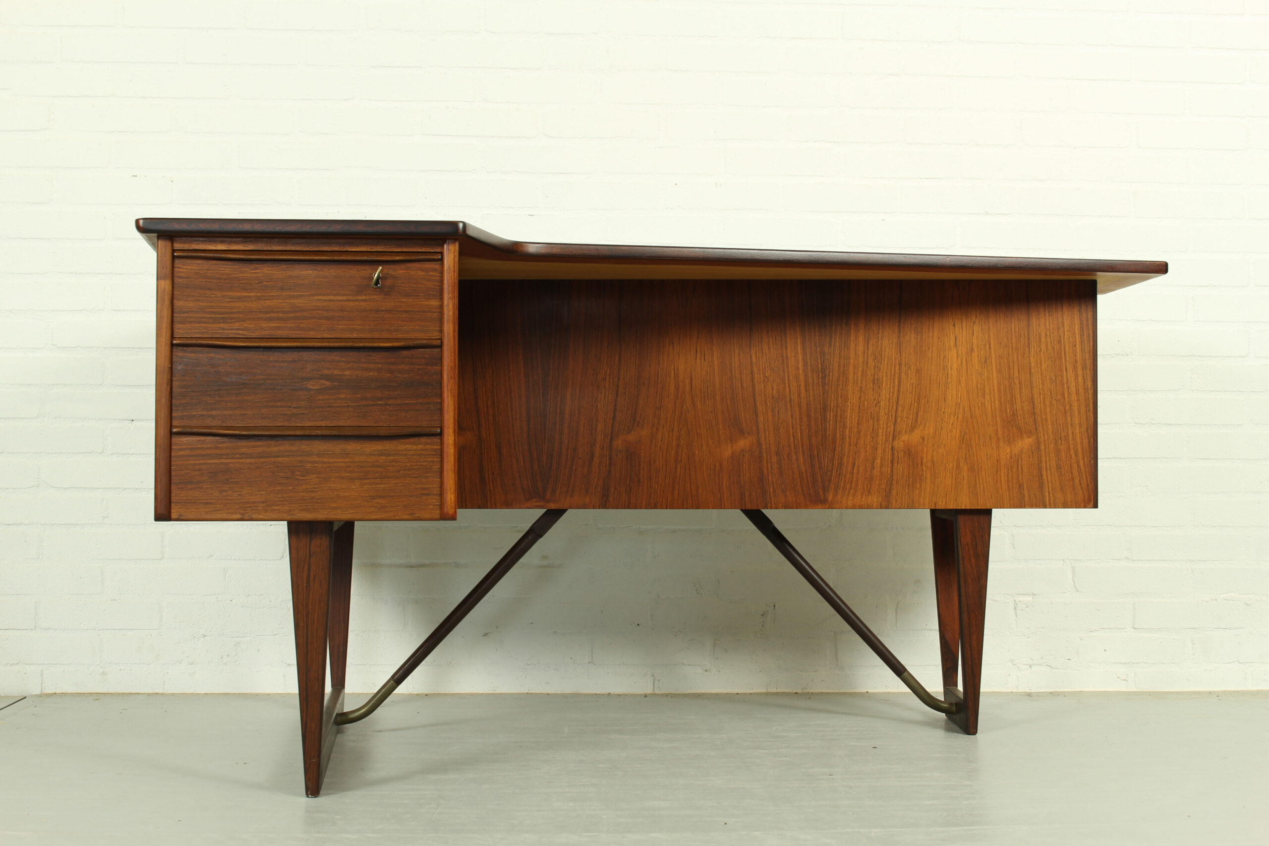 1960s Peter Løvig Nielsen 'Boomerang' Desk Hedensted Møbelfabrik - Image 11