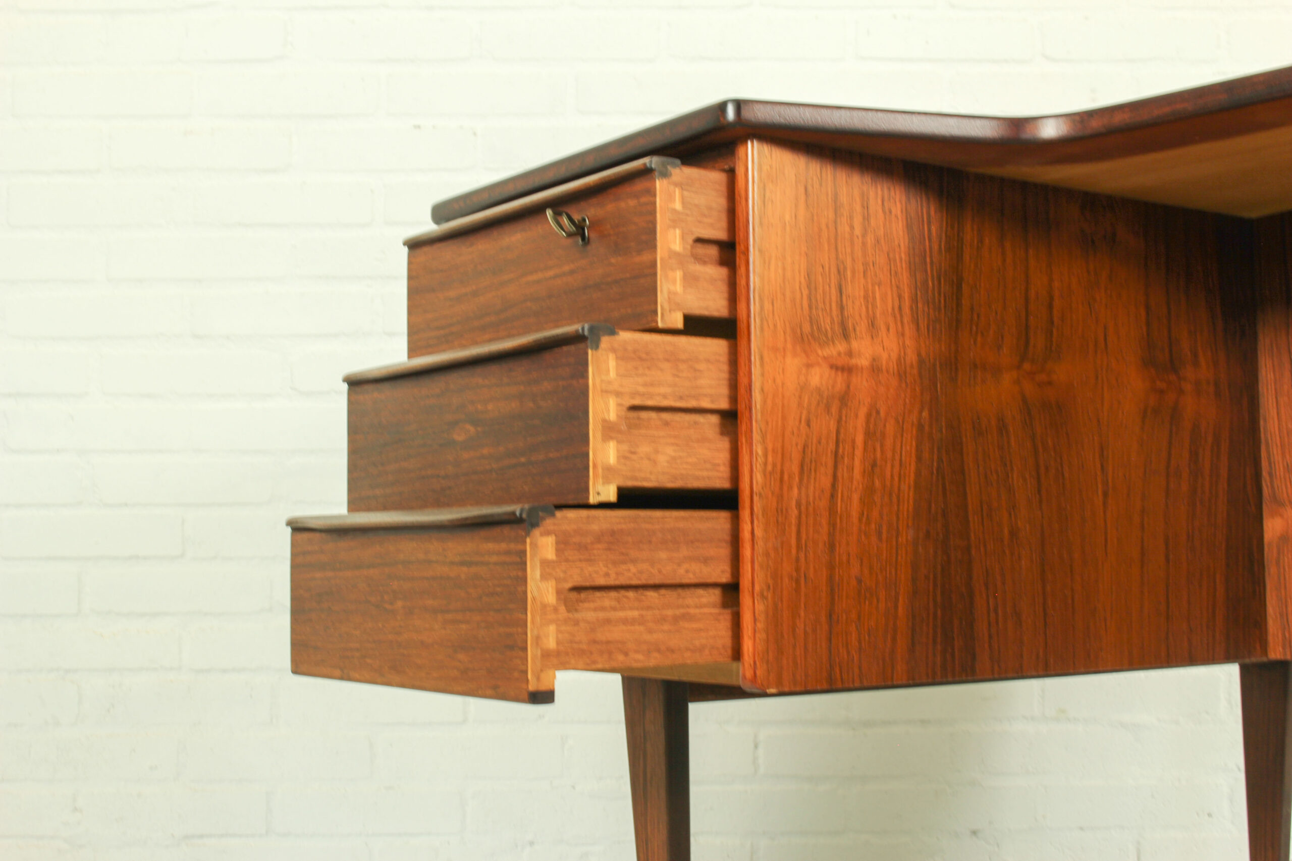 1960s Peter Løvig Nielsen 'Boomerang' Desk Hedensted Møbelfabrik - Image 6