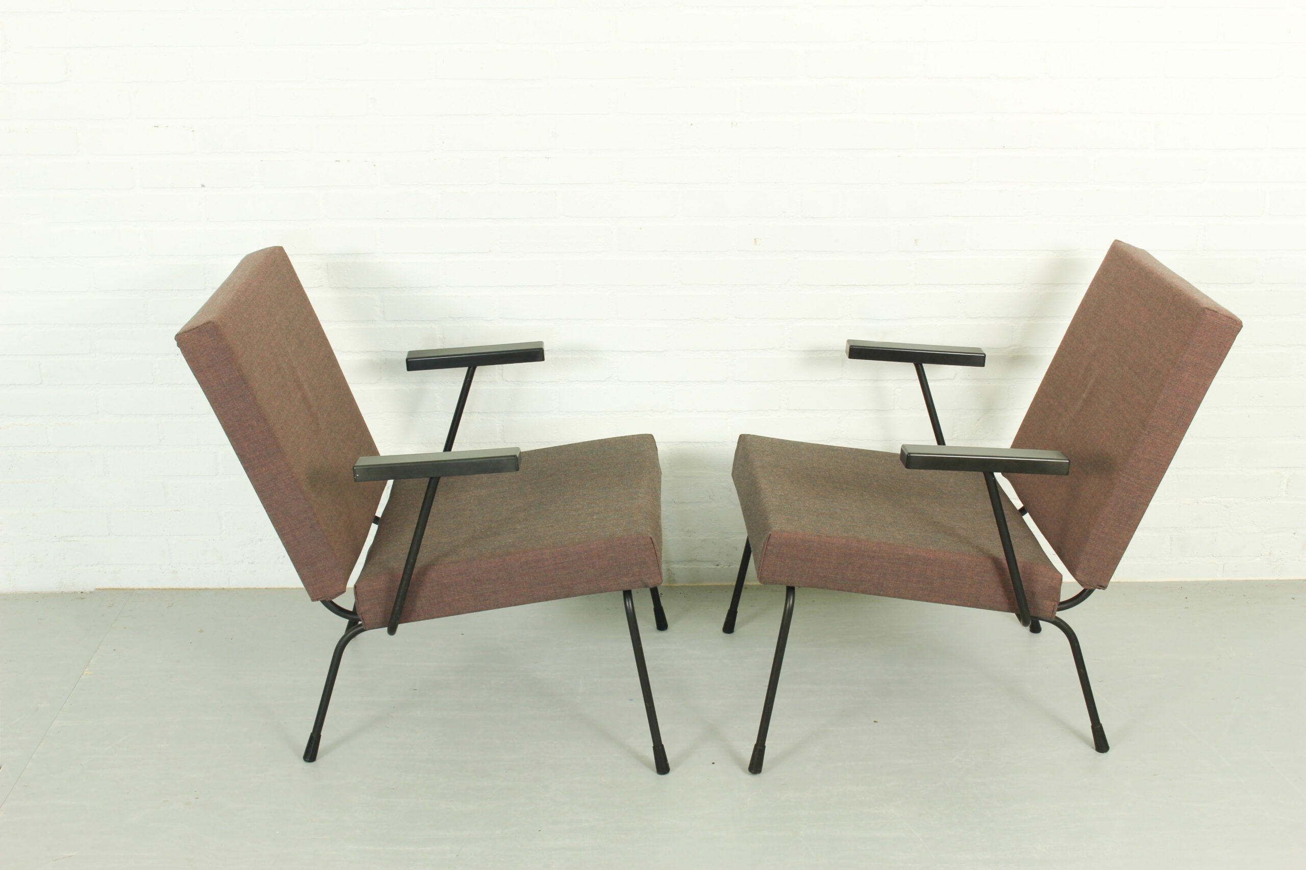 Set of 2 1407 armchairs by Wim Rietveld for Gispen - Image 9