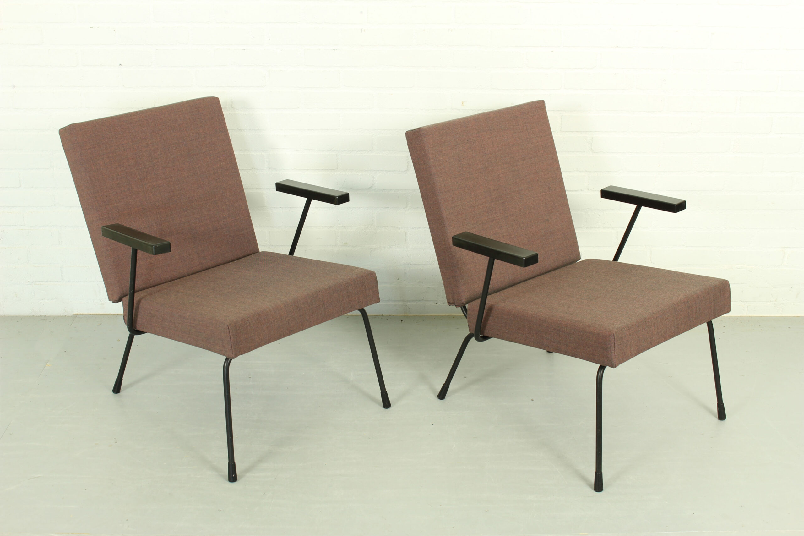 Set of 2 1407 armchairs by Wim Rietveld for Gispen - Image 8