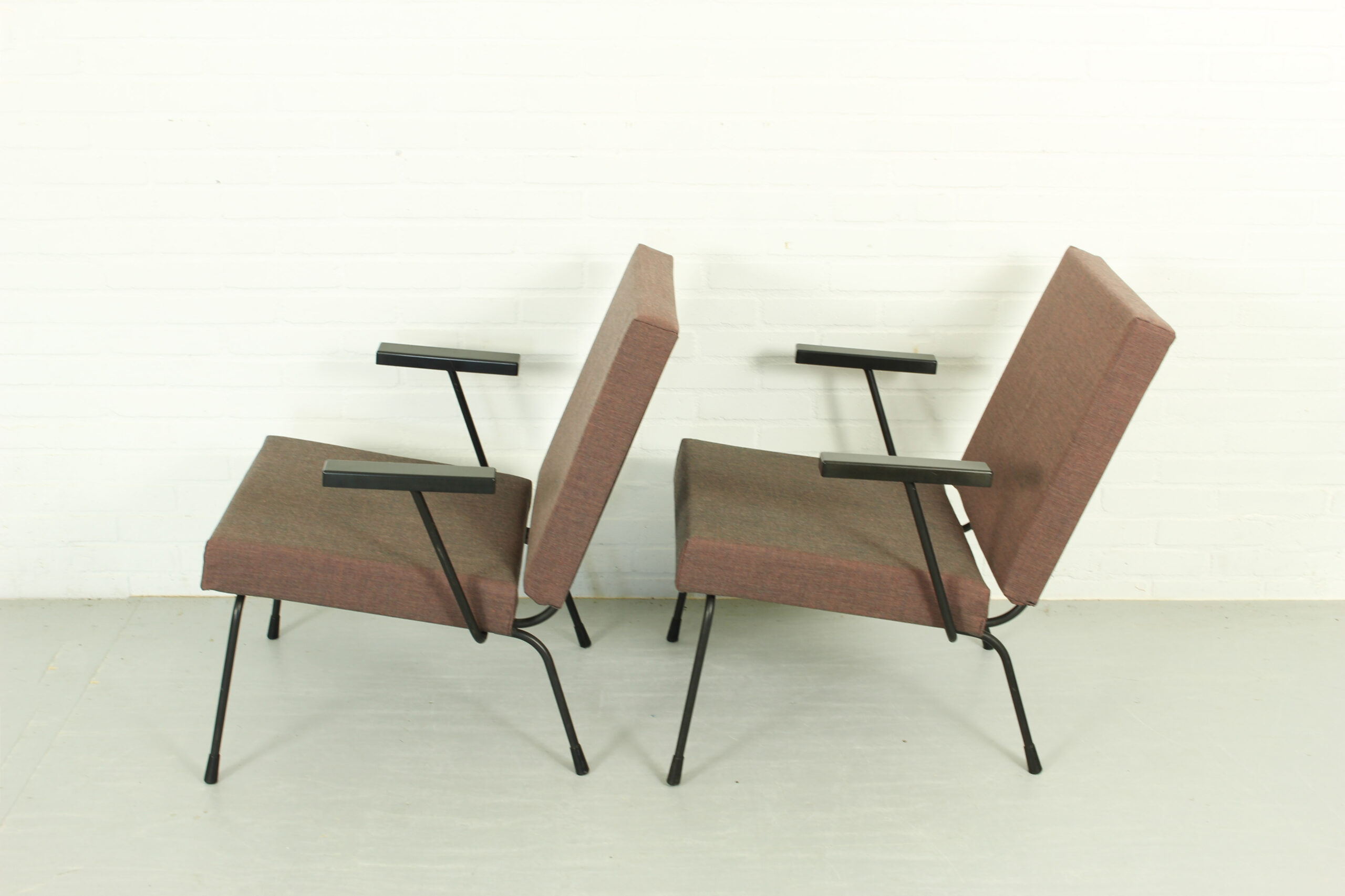 Set of 2 1407 armchairs by Wim Rietveld for Gispen - Image 6