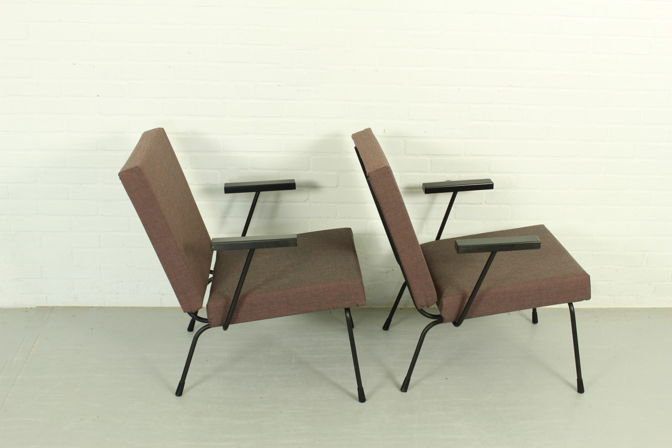 Set of 2 1407 armchairs by Wim Rietveld for Gispen - Image 5