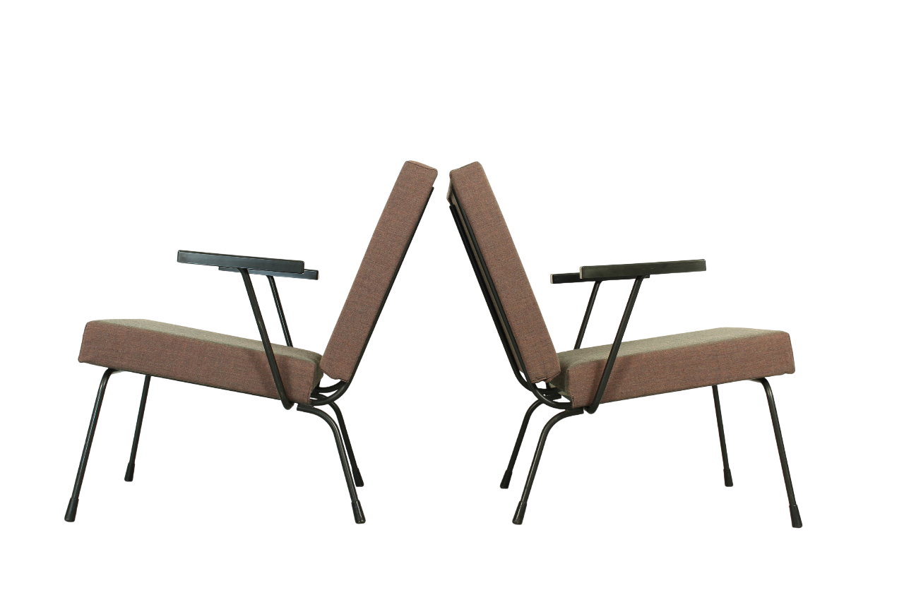 Set of 2 1407 armchairs by Wim Rietveld for Gispen