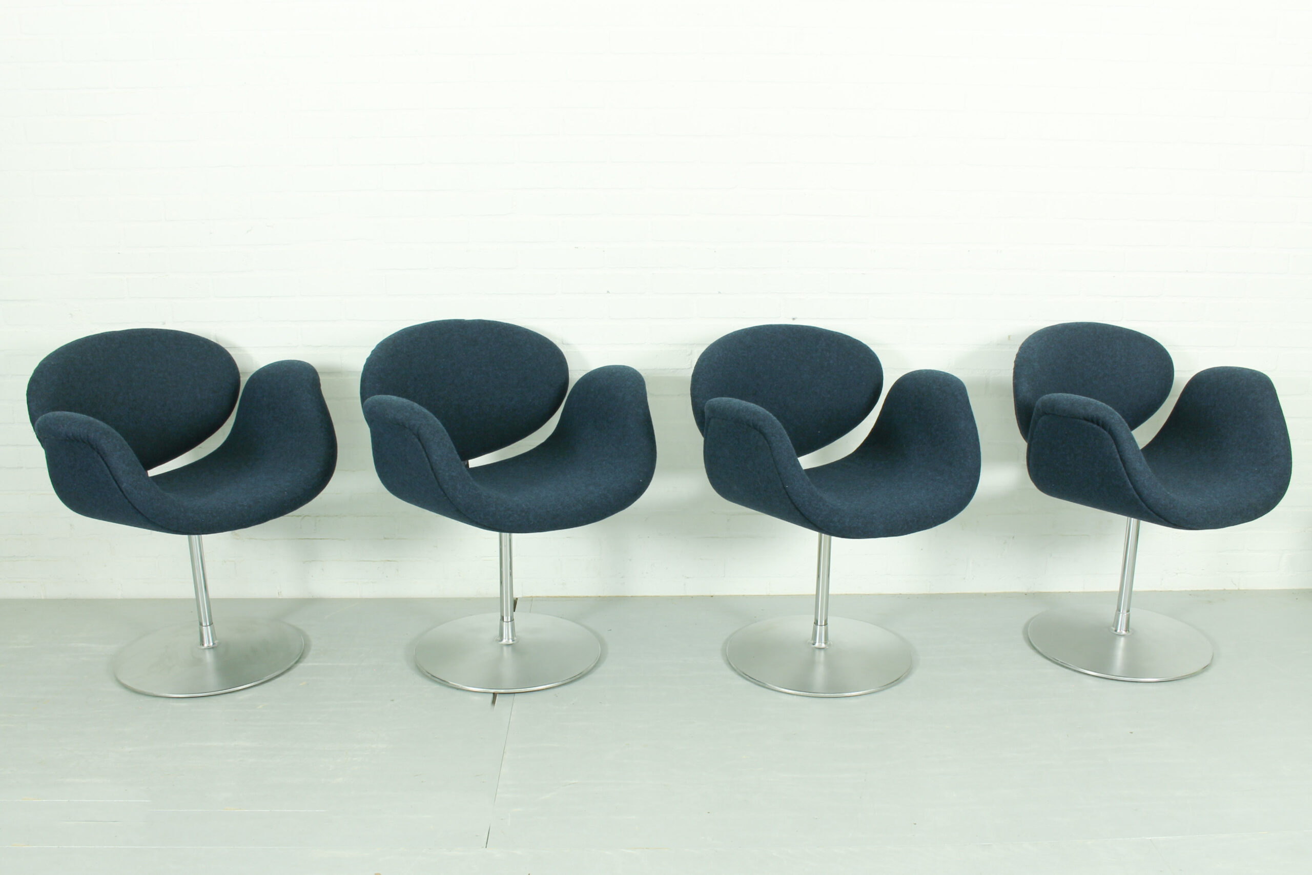 Set of 4 Swivel Little Tulip Dining Chairs by Pierre Paulin for Artifort, 1965 - Image 3