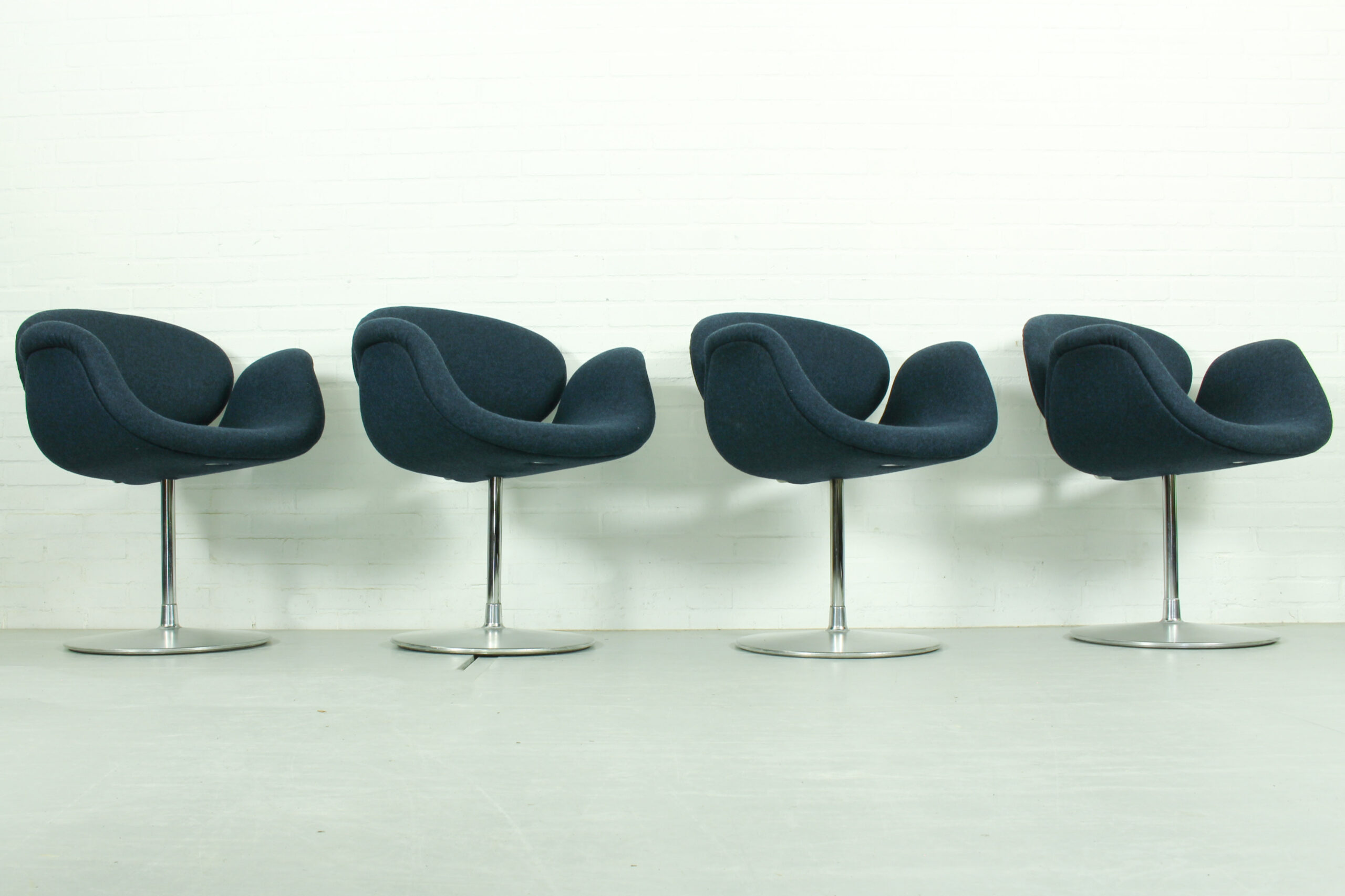 Set of 4 Swivel Little Tulip Dining Chairs by Pierre Paulin for Artifort, 1965 - Image 8
