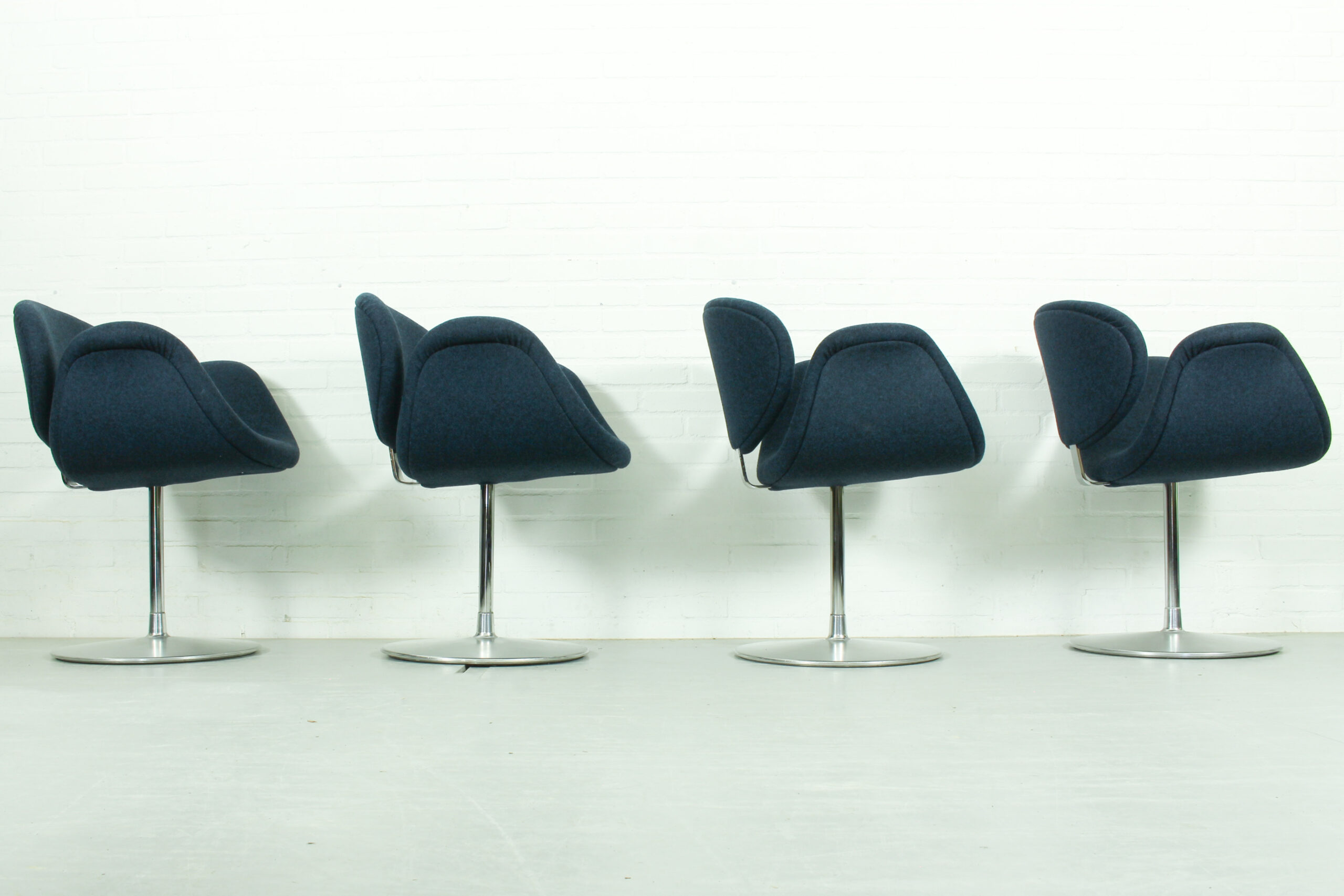 Set of 4 Swivel Little Tulip Dining Chairs by Pierre Paulin for Artifort, 1965 - Image 12