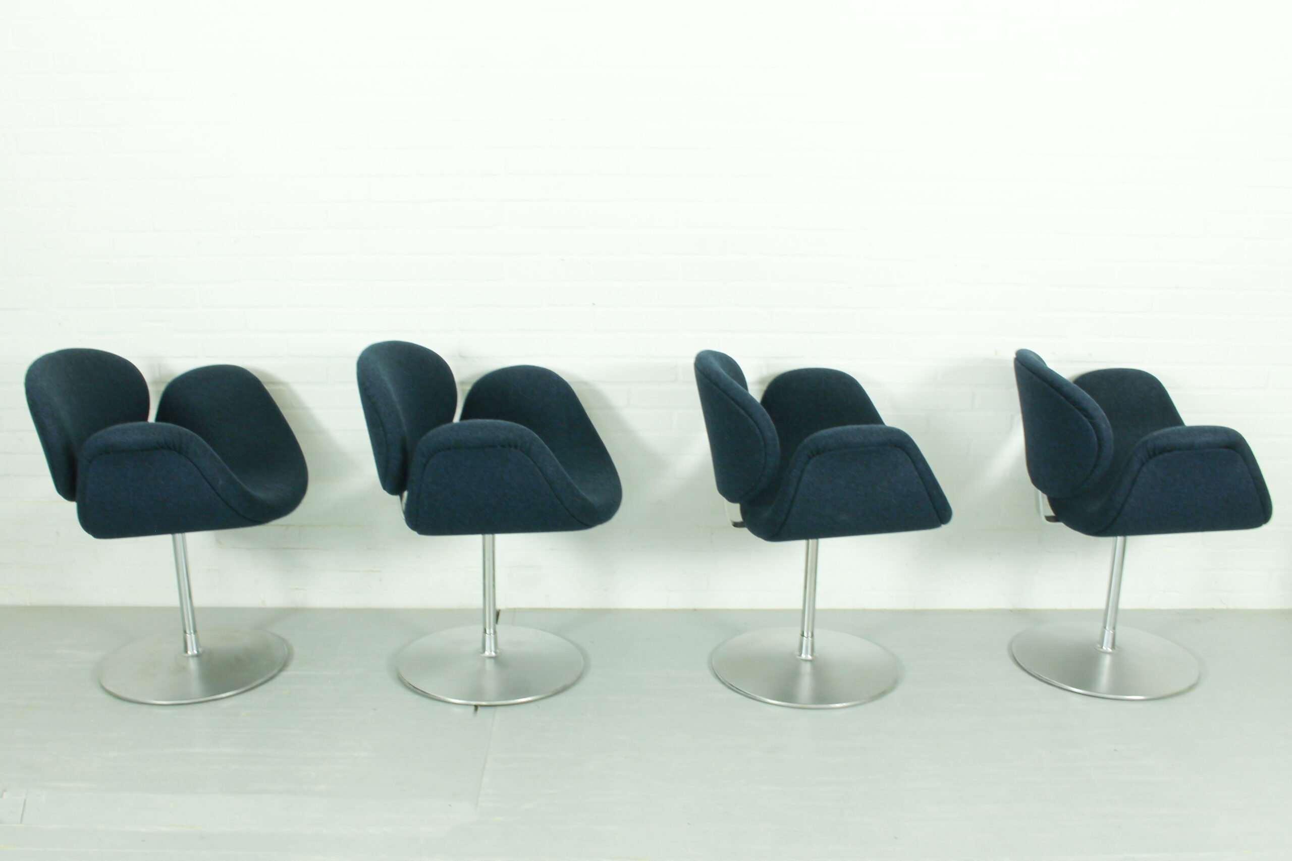 Set of 4 Swivel Little Tulip Dining Chairs by Pierre Paulin for Artifort, 1965 - Image 6