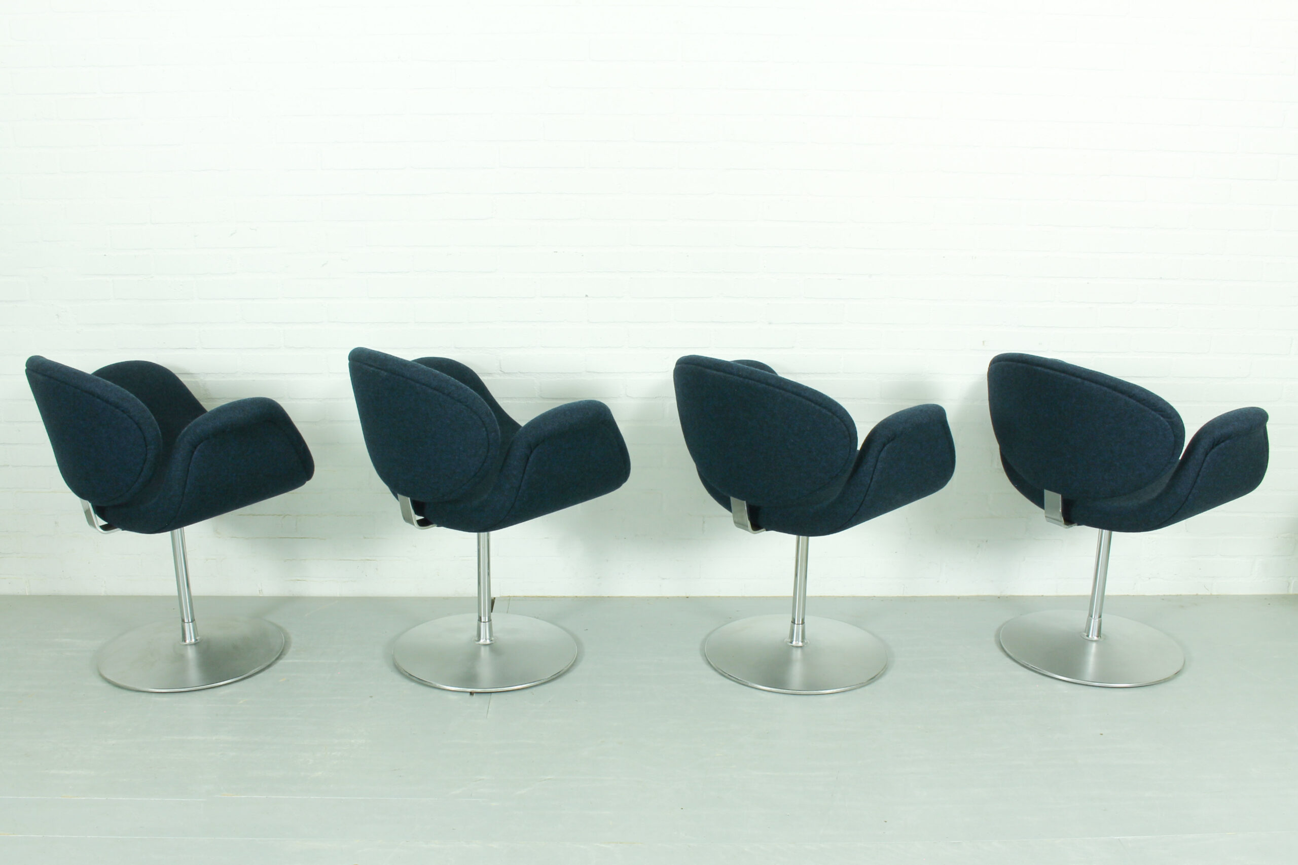 Set of 4 Swivel Little Tulip Dining Chairs by Pierre Paulin for Artifort, 1965 - Image 11