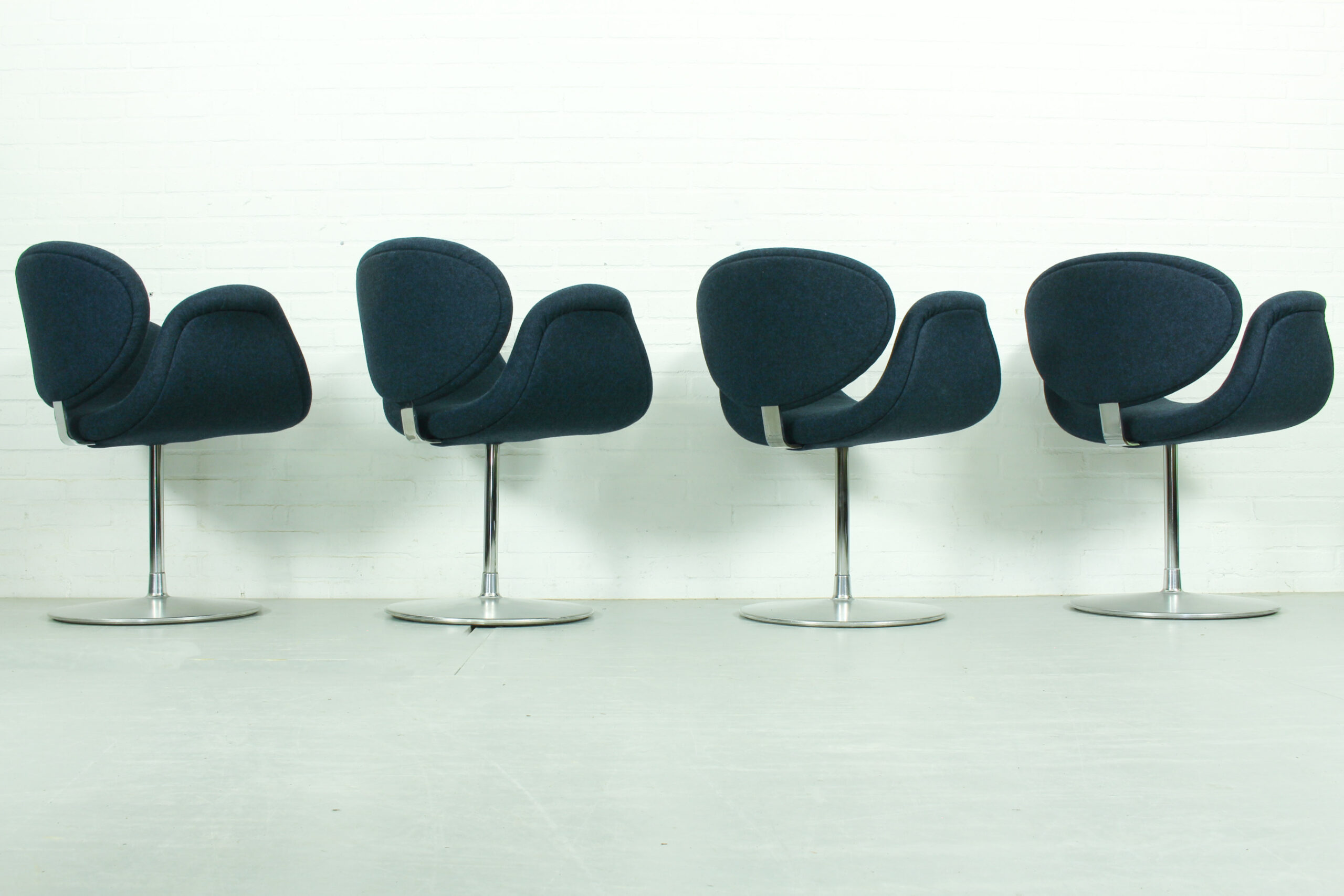 Set of 4 Swivel Little Tulip Dining Chairs by Pierre Paulin for Artifort, 1965 - Image 5