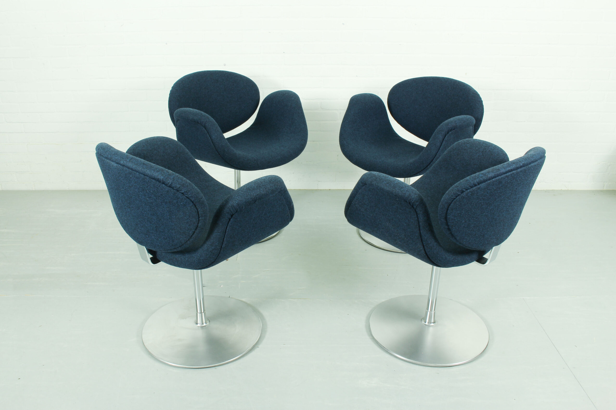 Set of 4 Swivel Little Tulip Dining Chairs by Pierre Paulin for Artifort, 1965 - Image 2
