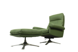 De Sede DS-31 High-Back Lounge Chair & Ottoman, 1970s